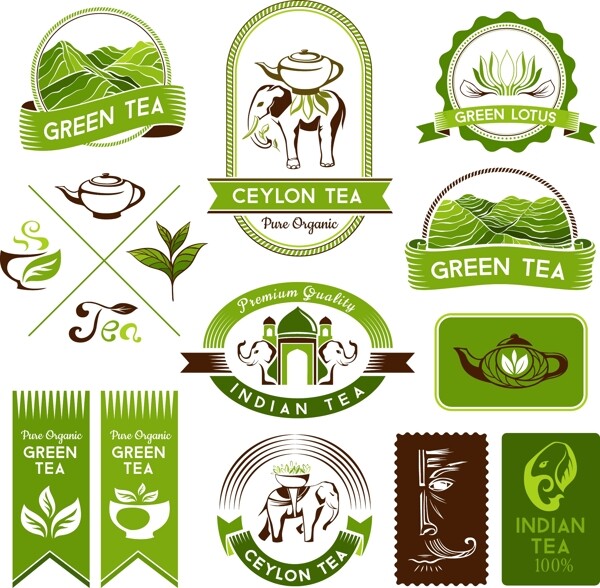 清新绿茶图标
