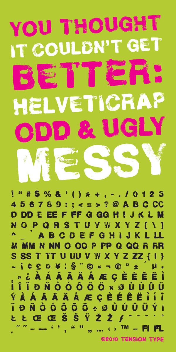 helveticrap字体