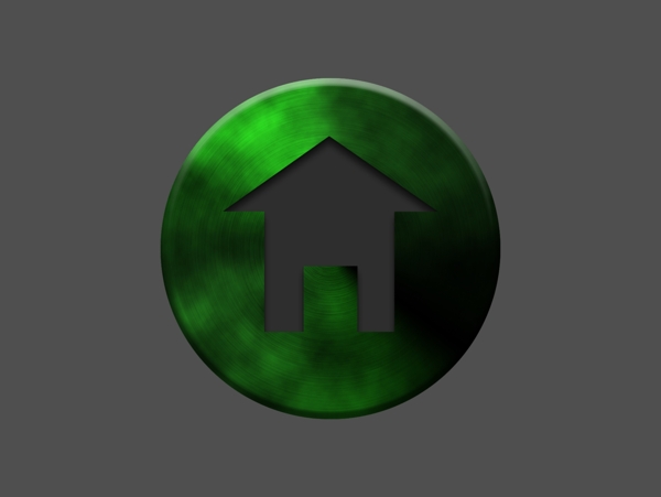 绿色金属质感按钮