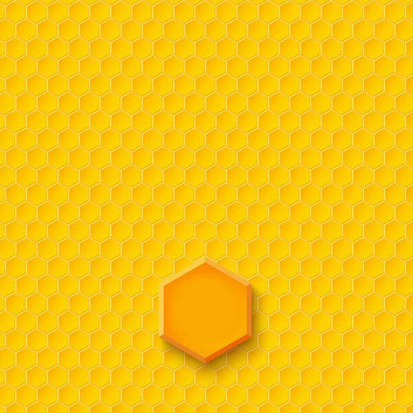 蜂蜜蜂巢黄色背景素材
