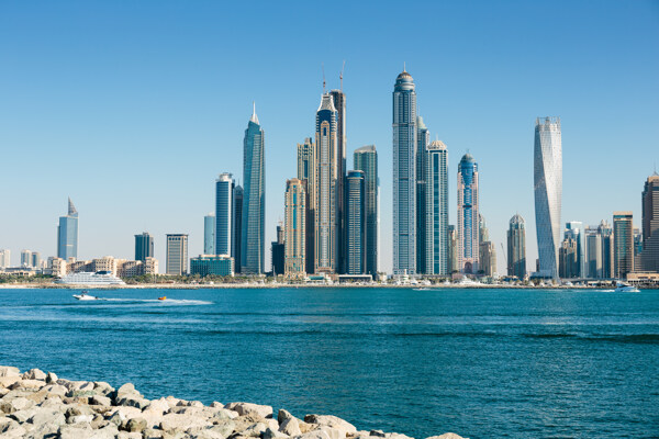 迪拜高楼风景图片