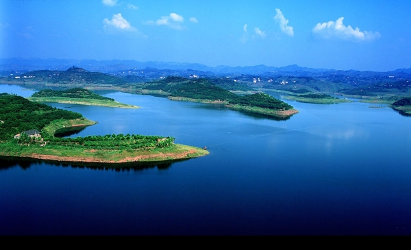 长寿湖景色图片