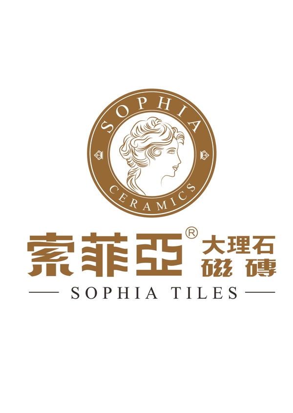 索菲亚大理石瓷砖logo标志