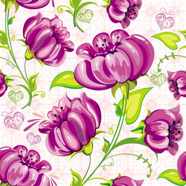 油一品紫色花壁纸