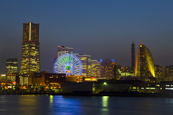 日本城市建筑夜景图片