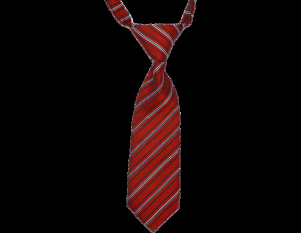红色条纹商务领带png元素