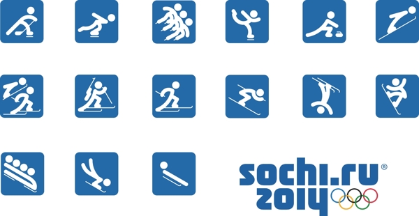 索契冬奥会体育图标图片