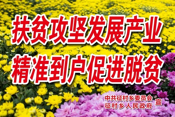 扶贫攻坚发展产业