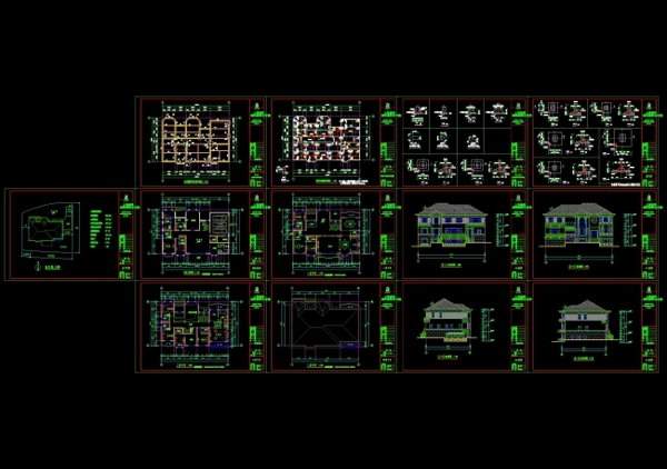 别墅平面CAD图纸