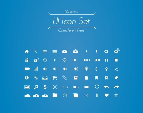 60个手机常用的UIICON小图标下载