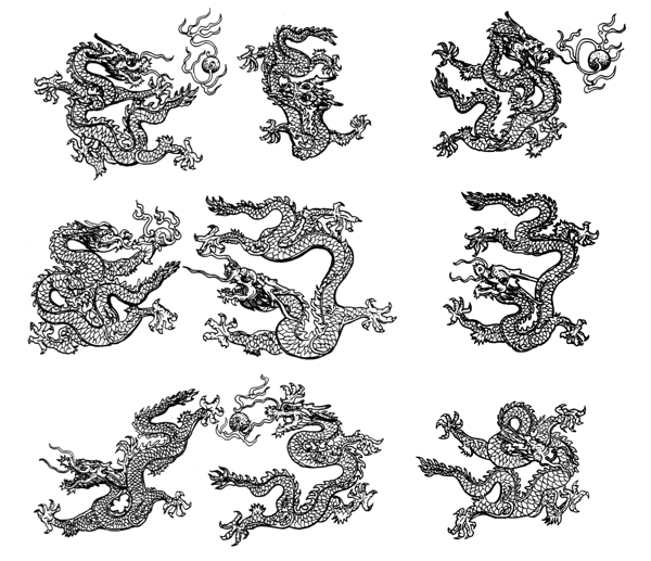 龙纹图案吉祥图案中国传统图案147