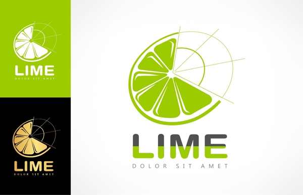 lime酸橙冷饮店标志logo