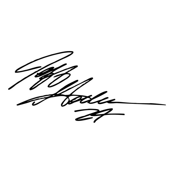 杰夫戈登的签名