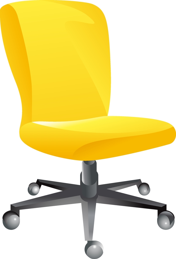矢量黄色椅子元素