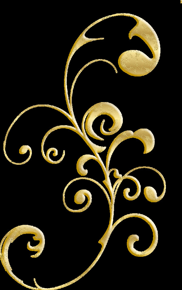 金色元素花纹装饰p图片