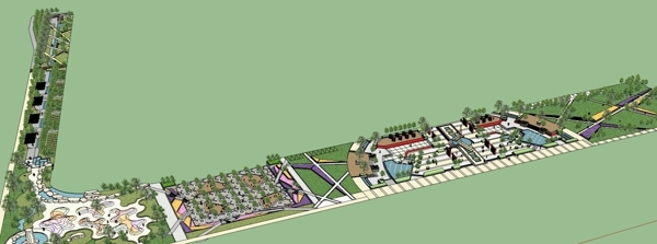 宜居公园城模型