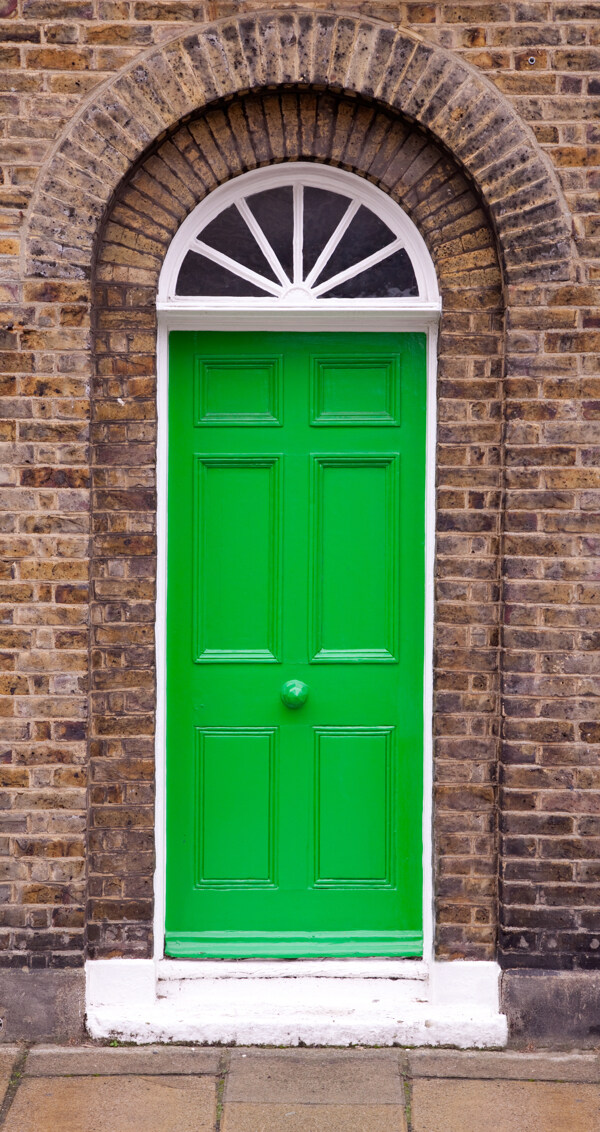 绿色欧式门图片