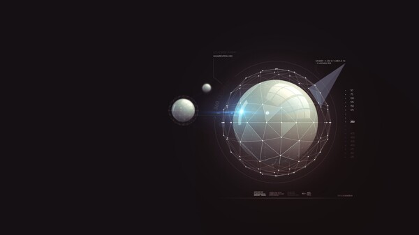 科技光球背景图片