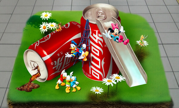 3D画可口可乐图片