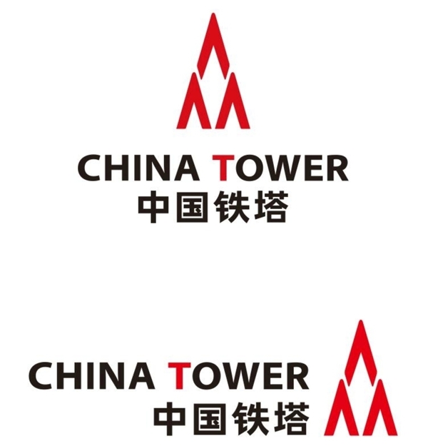 矢量中国铁塔标志图片
