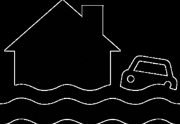 房子汽车洪水图标洪水免抠png透明素材