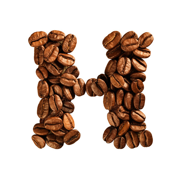 咖啡字母H设计