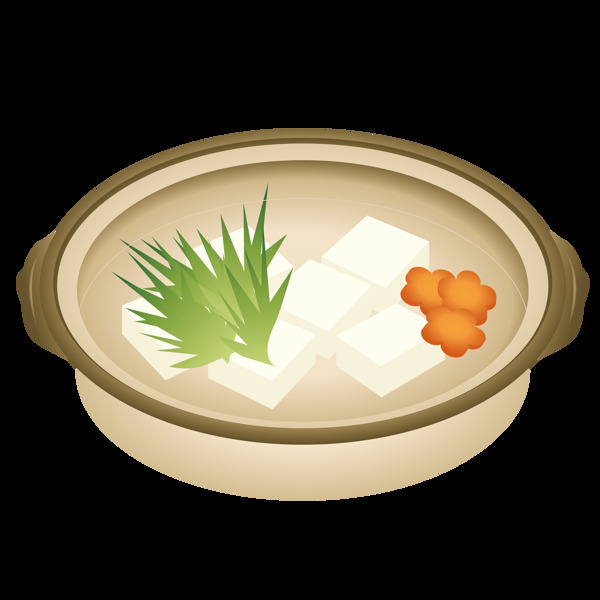 手绘砂锅食品元素素材