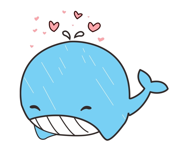 可爱萌鲸鱼