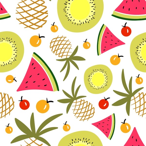 夏天的水果图案