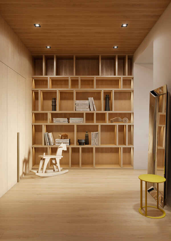木质书房装修效果图