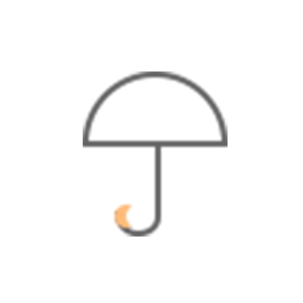 扁平化雨伞