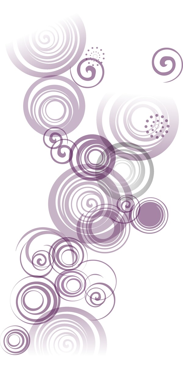 手绘紫色圆圈元素