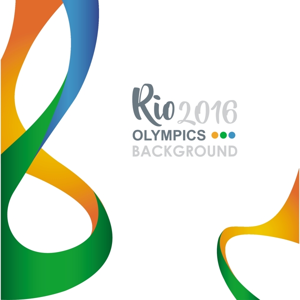 2016巴西奥运会背景矢量图