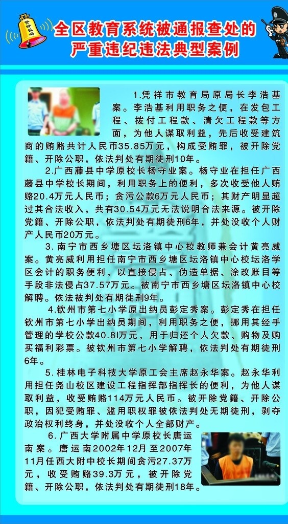 廉政反面案例图片