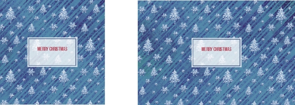 蓝色线条圣诞树纹理背景图