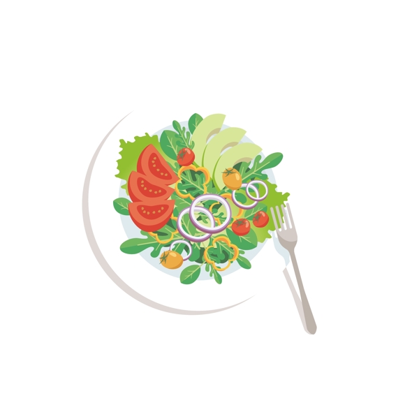 西式美食蔬菜沙拉