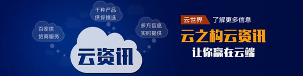 高科技感深蓝资讯平台Banner