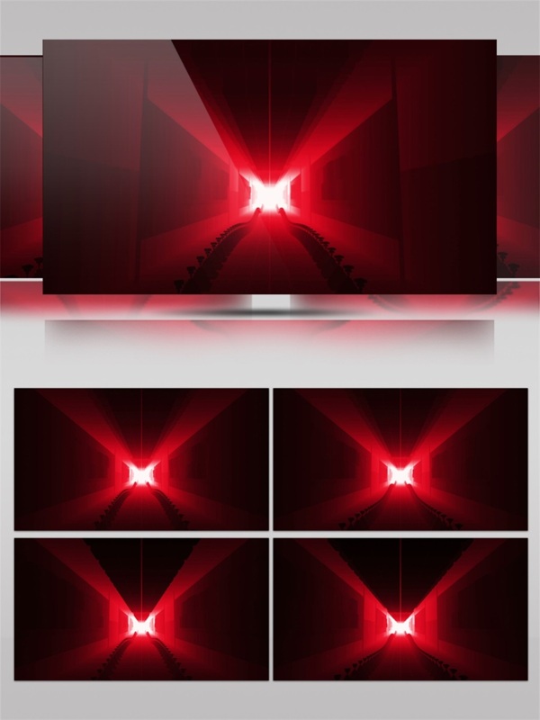红色闪光动态视频素材