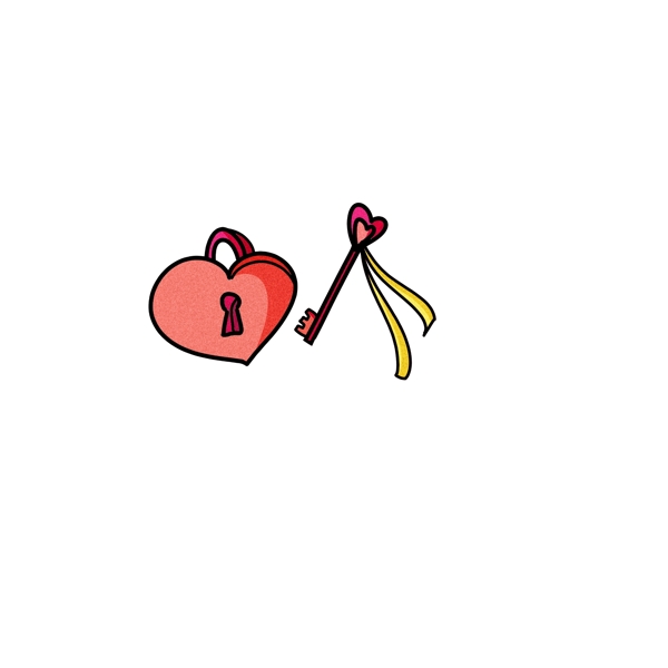 情人节红色的锁子