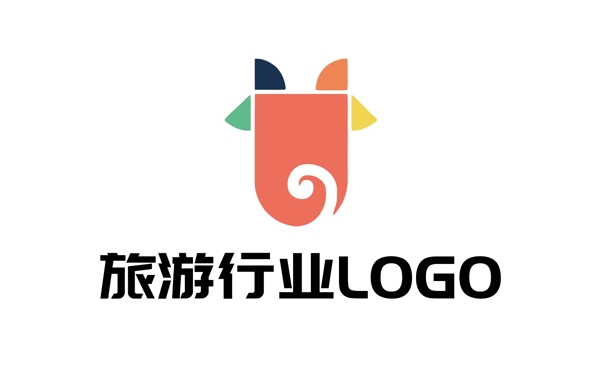旅业旅行社LOGO原创设计