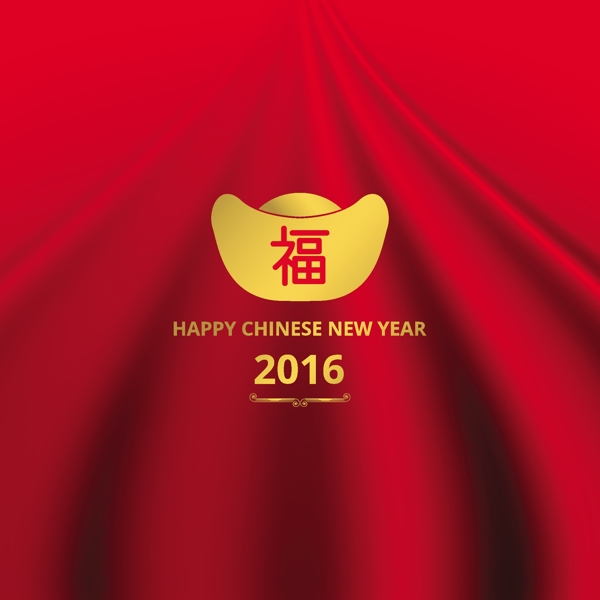 中国红色传统新年春节矢量素材