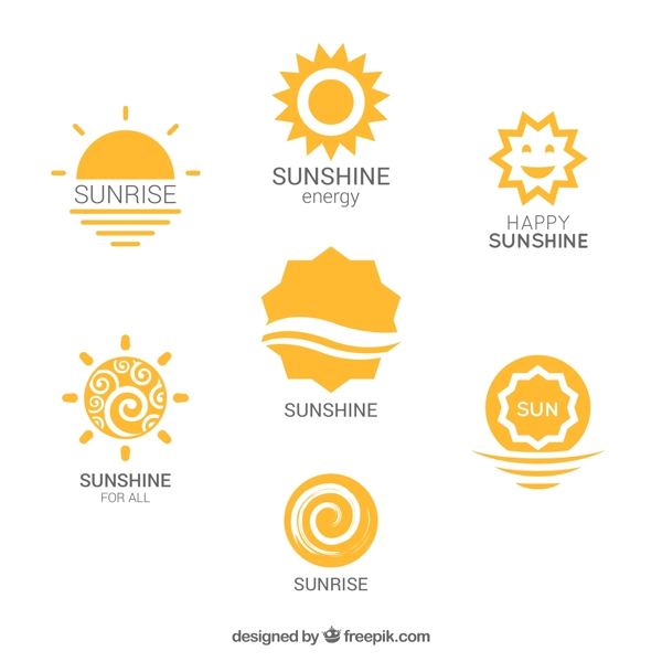各种太阳标志