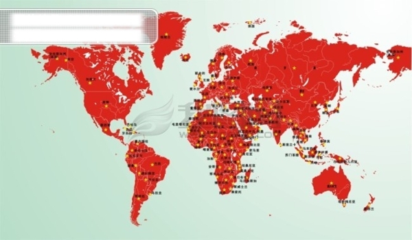 矢量世界地图CDR格式