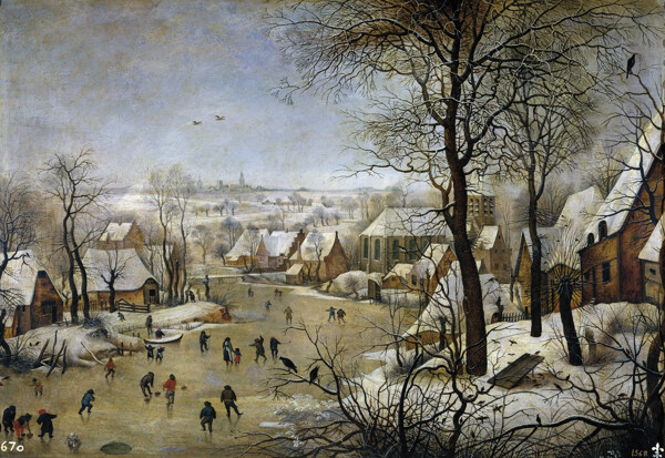 BrueghelelJovenPieterCopyPaisajenevado17Century画家古典画古典建筑古典景物装饰画油画