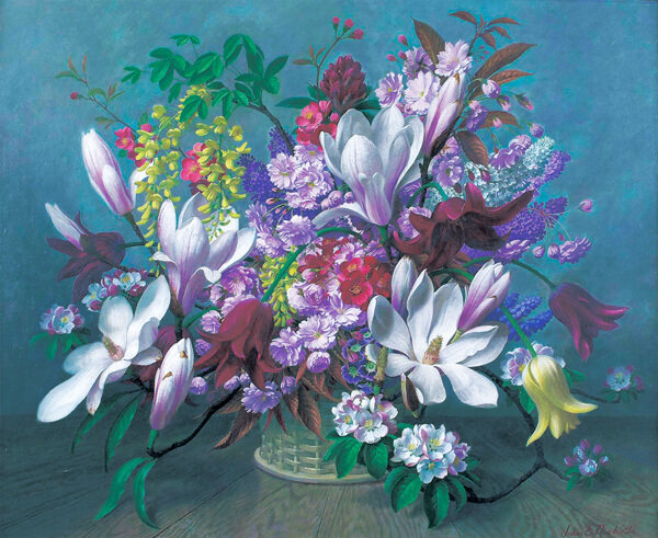 高清静物花卉油画素材图片