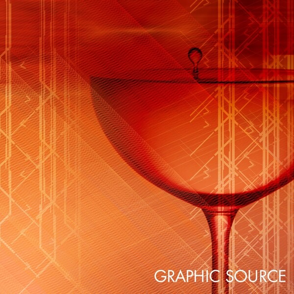 HanMaker韩国设计素材库背景虚幻梦幻唯美色调底纹图案酒杯玻璃杯