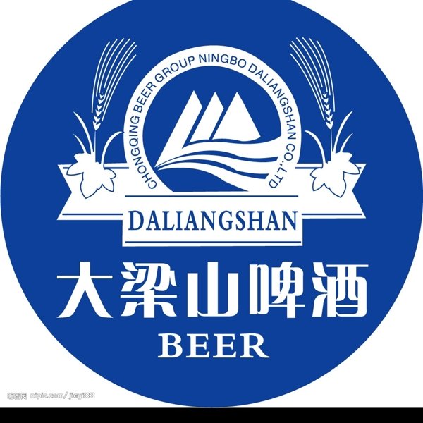 大梁山啤酒标志图片