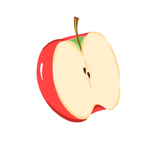 处暑水果苹果原创商用元素