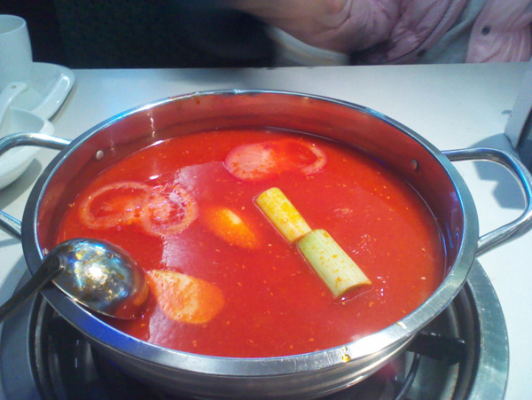 番茄火锅汤图片