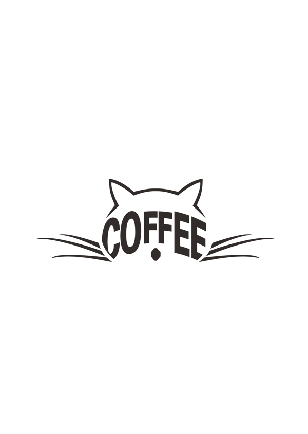 咖啡猫logo标志